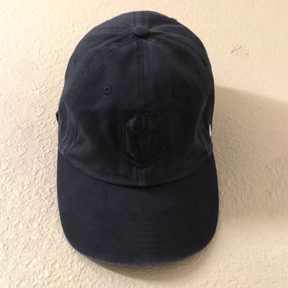 Vegas Golden Knights Hat All Black Strapback